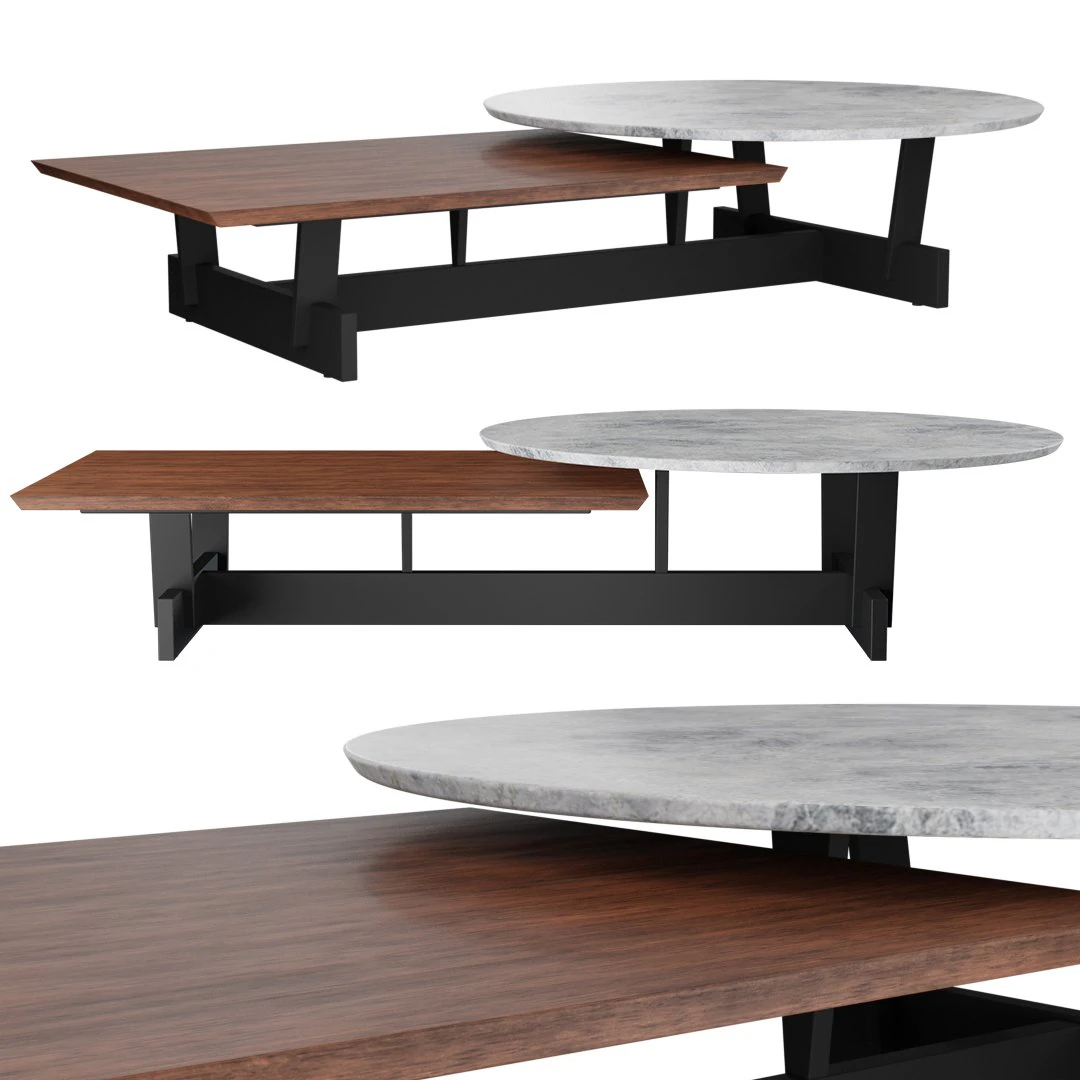 Moderner Couchtisch 3D Modell .c4d .max .obj .3ds .fbx .stl .blend 