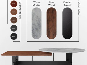 Moderner Couchtisch 3D Modell