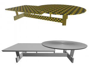 Moderner Couchtisch 3D Modell