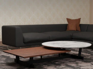 Moderner Couchtisch 3D Modell