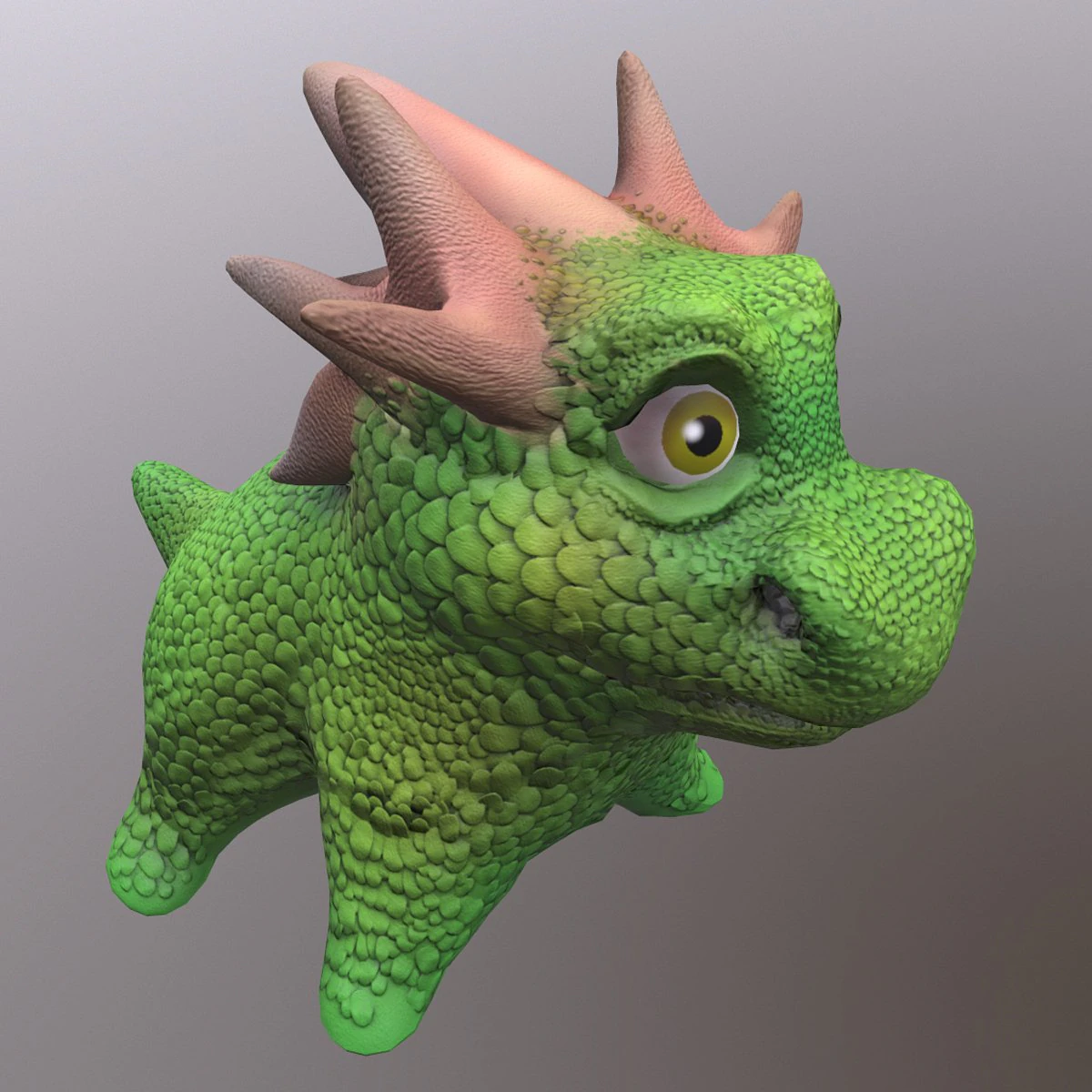 Little dragon 3D Model .c4d .max .obj .3ds .fbx .stl .blend 