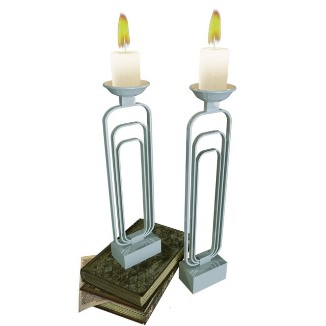 cosme candlesticks 3D Модель .c4d .max .obj .3ds .fbx .stl .blend 