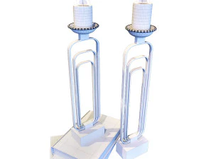 cosme candlesticks 3D Model
