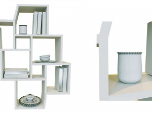 WALL SHELF DECOR SET Modelo 3D
