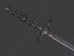 stilletto misericorde 3D 模型