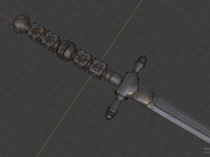 stilletto misericorde 3D Model