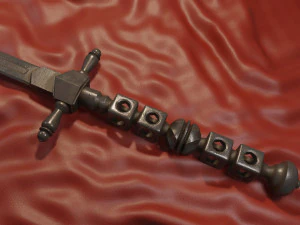stilletto misericorde 3D Model