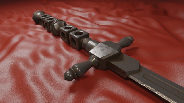 stilletto misericorde 3D 模型 .c4d .max .obj .3ds .fbx .stl .blend 