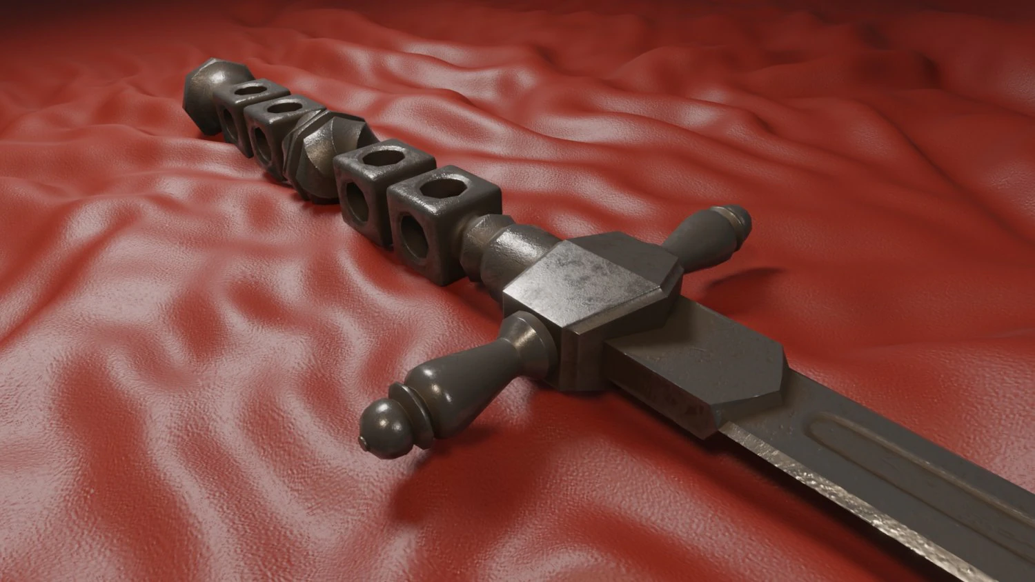 stilletto misericorde 3D Model .c4d .max .obj .3ds .fbx .stl .blend