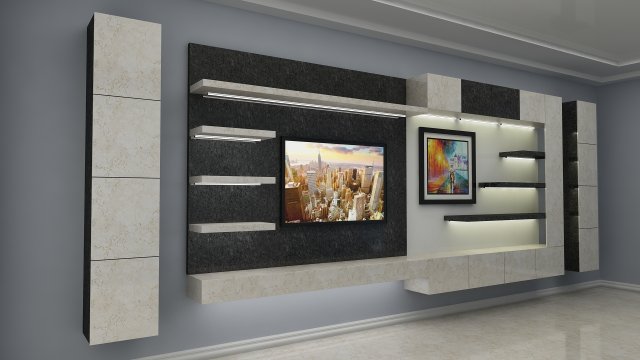 furniture for the hall living room furniture 3D Model .c4d .max .obj .3ds .fbx .stl .blend 