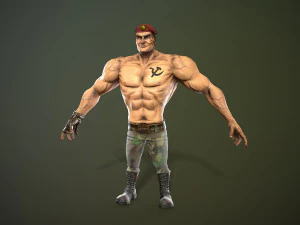 soldier of the soviet army free low-poly 3D Model