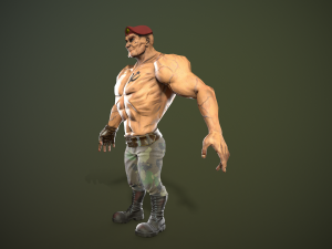 soldier of the soviet army free low-poly 3D Model