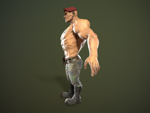 soldier of the soviet army free low-poly 3D Model
