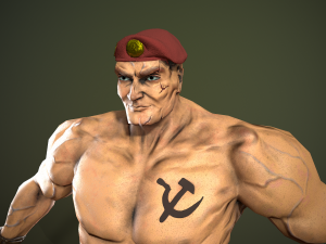soldier of the soviet army free low-poly 3D Model