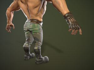 soldier of the soviet army free low-poly 3D Model