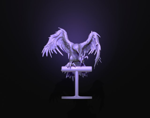 Raven printready 3d print model 3D 프린트 모델 .c4d .max .obj .3ds .fbx .stl .blend 