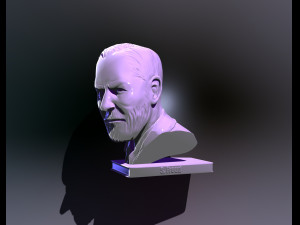 bust of sigmund freud free 3d print model 3D Print Model