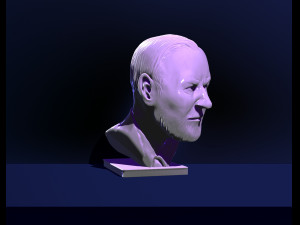 bust of sigmund freud free 3d print model 3D Print Model