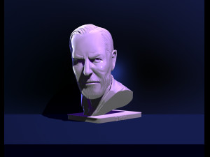 bust of sigmund freud free 3d print model 3D Print Model