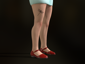 game-ready nurse free low-poly Modèle 3D