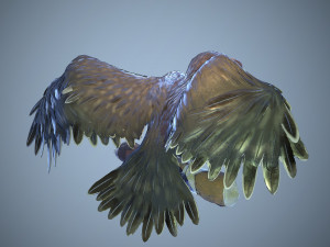 two-headed eagle low-poly 3D Model