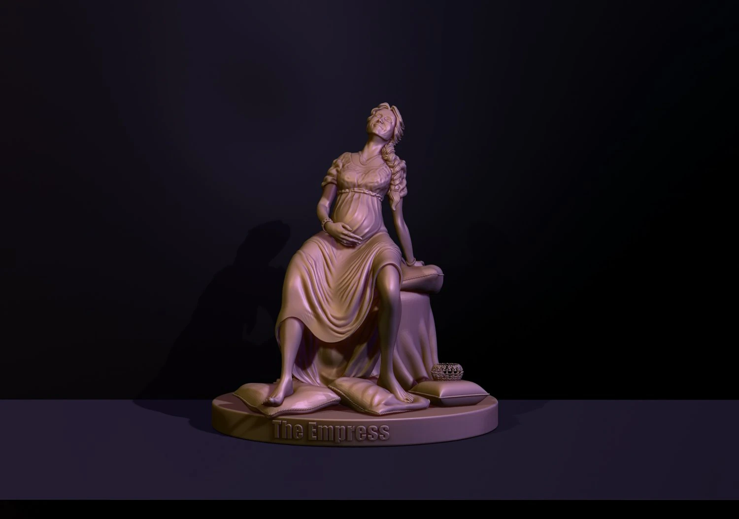 empress senior tarot arcana 3D Print Model .c4d .max .obj .3ds .fbx .stl .blend