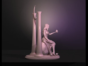 high priestess - senior arcana tarot 3D Baskı Modeli