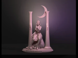 Верховная жрица – Старшие арканы Таро 3D Принт Модель