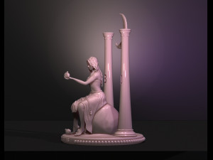 high priestess - senior arcana tarot 3D Baskı Modeli