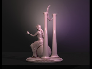 high priestess - senior arcana tarot 3D Baskı Modeli