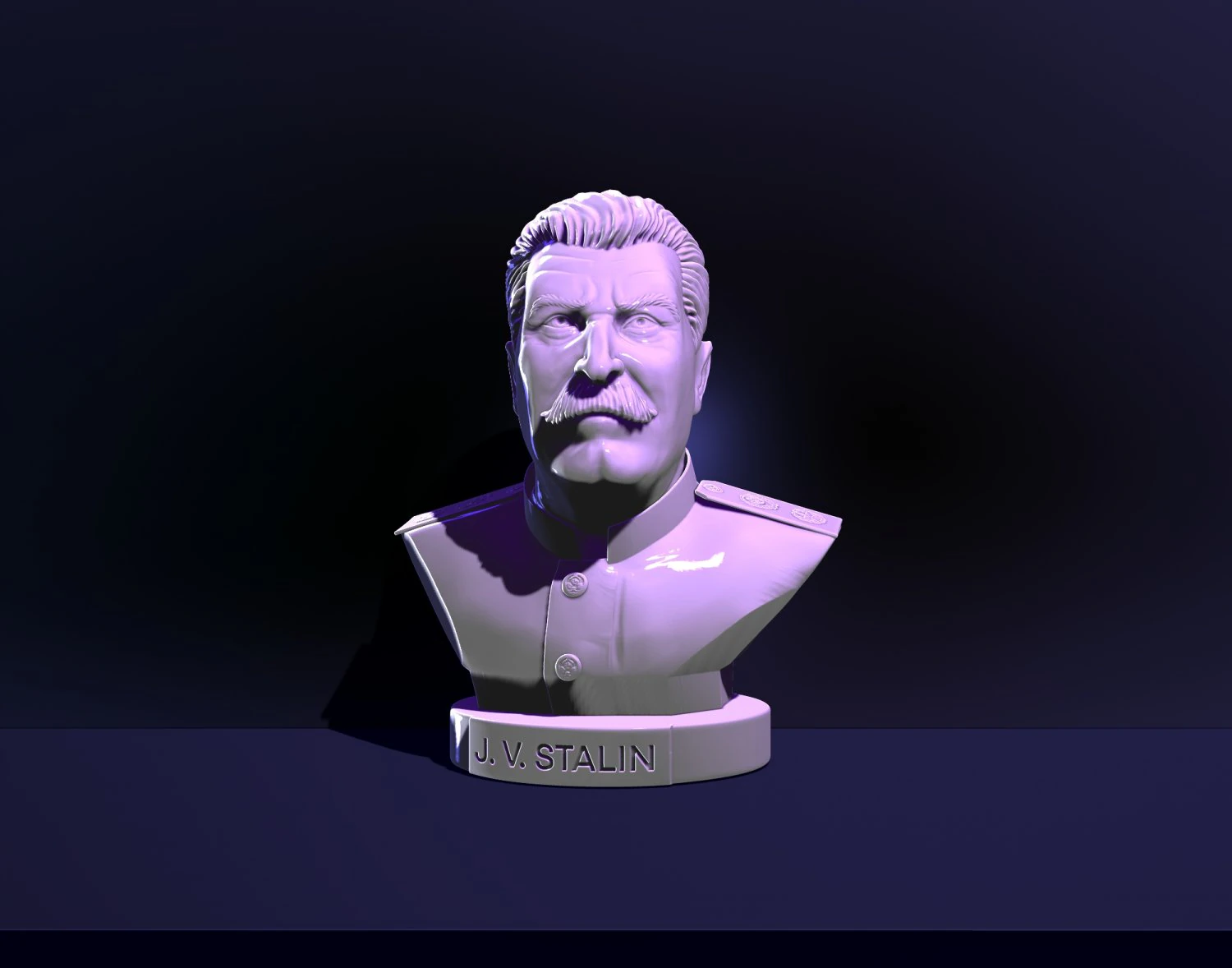 bust of joseph stalin 3D Print Model .c4d .max .obj .3ds .fbx .stl .blend 