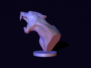 Busto di leonessa Modello di stampa 3D