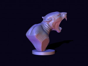 Bust of a lioness Modelo de Impressão 3D