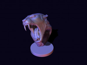 Bust of a lioness Modelo de Impressão 3D