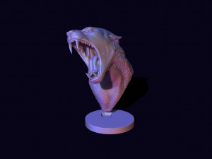 Bust of a lioness Modelo de Impressão 3D