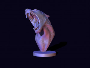 Bust of a lioness Modelo de Impressão 3D