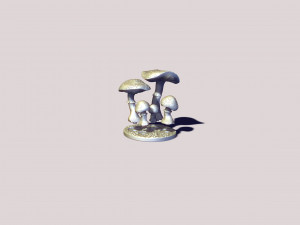 Printready mushroom amanita 3d print model Model Cetak 3D