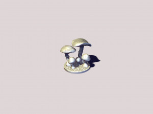 Printready mushroom amanita 3d print model Model Cetak 3D