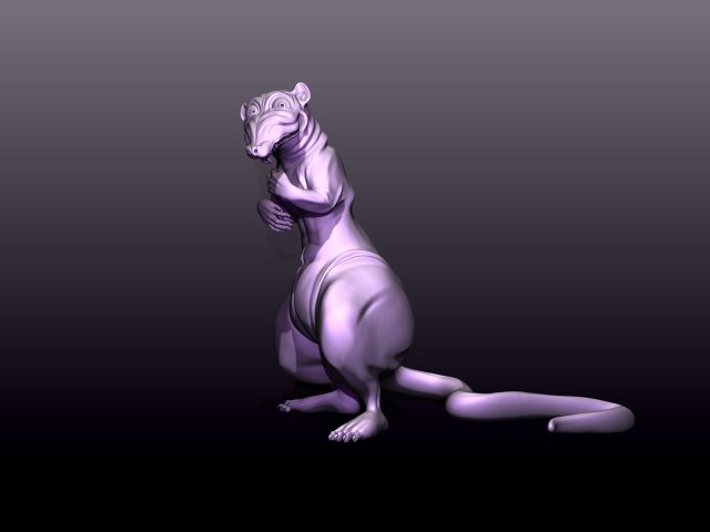 Printready rat 3d print model Model Cetak 3D .c4d .max .obj .3ds .fbx .stl .blend 
