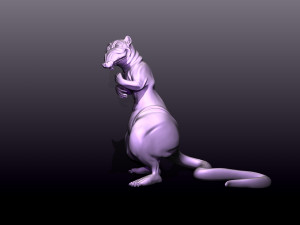 Printready rat 3d print model Model Cetak 3D
