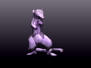 Printready rat 3d print model Model Cetak 3D