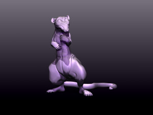 Printready rat 3d print model Model Cetak 3D