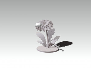 Printready ladybug and flower 3d print model Model do druku 3D