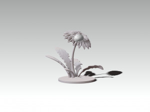 Printready ladybug and flower 3d print model Model do druku 3D