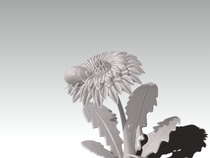 Printready ladybug and flower 3d print model Model do druku 3D