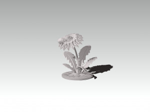 Printready ladybug and flower 3d print model Model do druku 3D