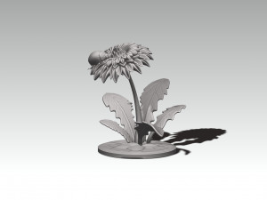 Printready ladybug and flower 3d print model Model do druku 3D