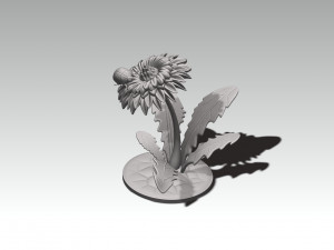 Printready ladybug and flower 3d print model Model do druku 3D