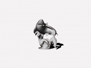 Printready shark 3D Print Model