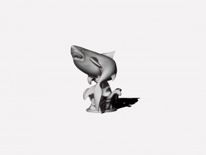 Printready shark 3D Print Model